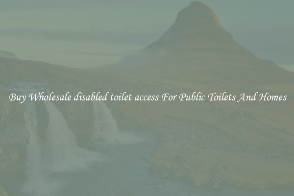 Buy Wholesale disabled toilet access For Public Toilets And Homes