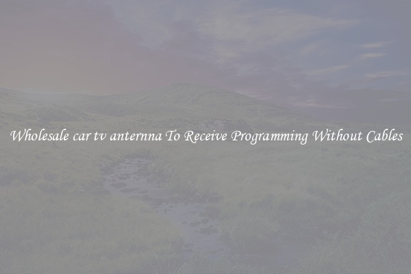Wholesale car tv anternna To Receive Programming Without Cables