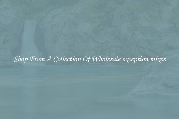 Shop From A Collection Of Wholesale exception mixes