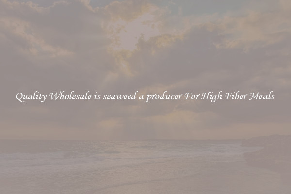 Quality Wholesale is seaweed a producer For High Fiber Meals 