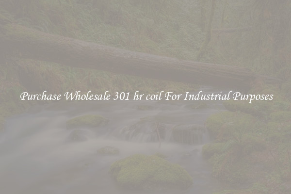 Purchase Wholesale 301 hr coil For Industrial Purposes
