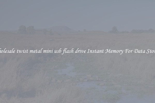 Wholesale twist metal mini usb flash drive Instant Memory For Data Storage