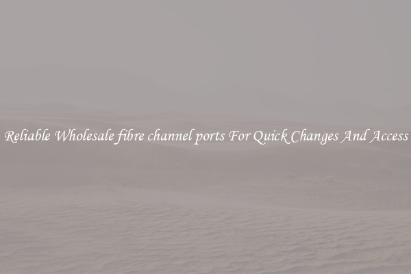 Reliable Wholesale fibre channel ports For Quick Changes And Access