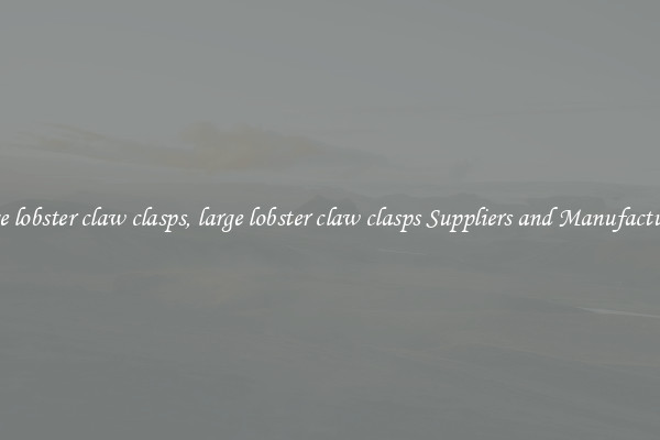 large lobster claw clasps, large lobster claw clasps Suppliers and Manufacturers