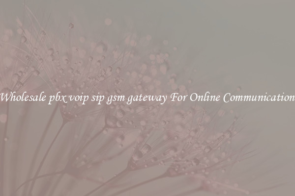 Wholesale pbx voip sip gsm gateway For Online Communication 