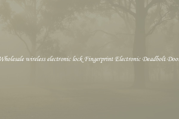 Wholesale wireless electronic lock Fingerprint Electronic Deadbolt Door 