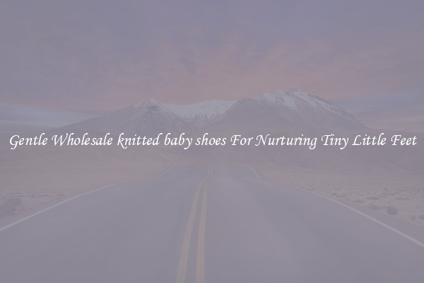 Gentle Wholesale knitted baby shoes For Nurturing Tiny Little Feet