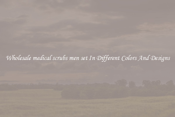 Wholesale medical scrubs men set In Different Colors And Designs