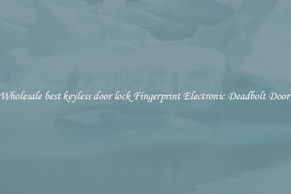 Wholesale best keyless door lock Fingerprint Electronic Deadbolt Door 