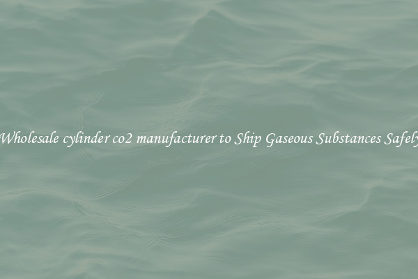 Wholesale cylinder co2 manufacturer to Ship Gaseous Substances Safely